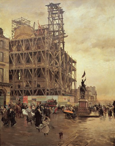 The Place des Pyramides, Paris, 1875 by Giuseppe de Nittis